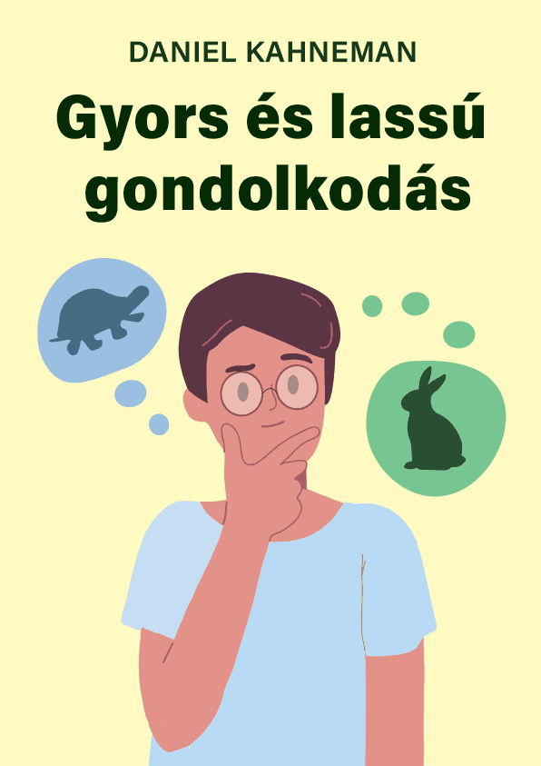 Gyors és lassú gondolkodás – Daniel Kahneman könyvborító