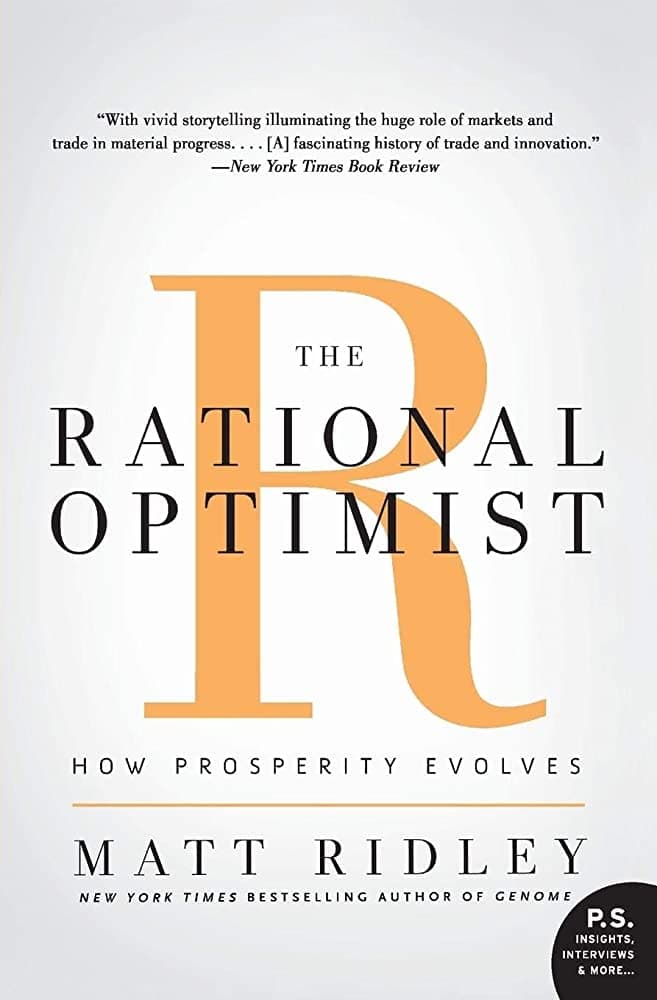 The Rational Optimist – Matt Ridley könyvborító