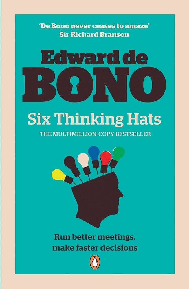 The Six Thinking Hats – Edward De Bono könyvborító