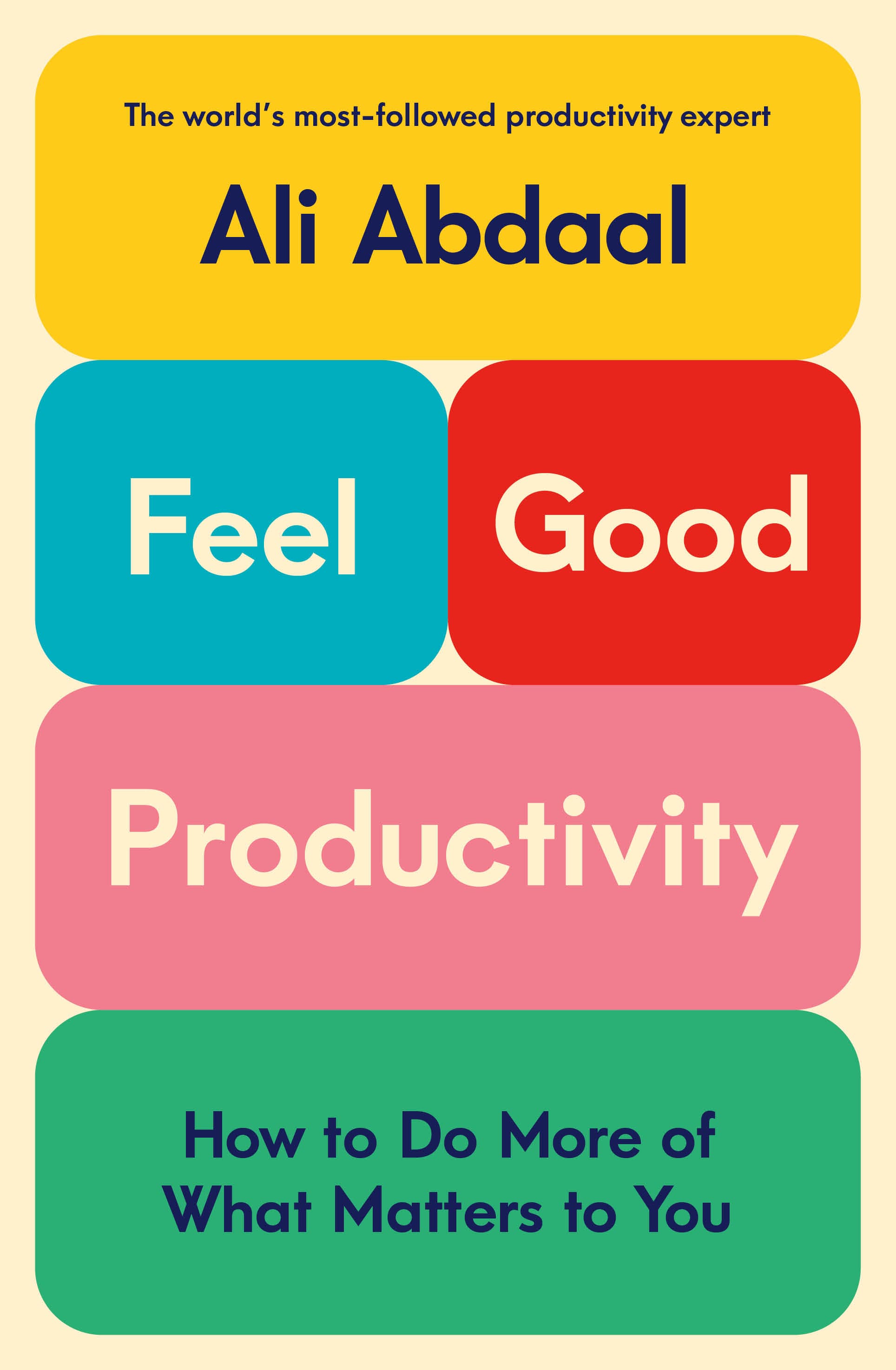 Feel good productivity – Ali Abdaal könyvborító