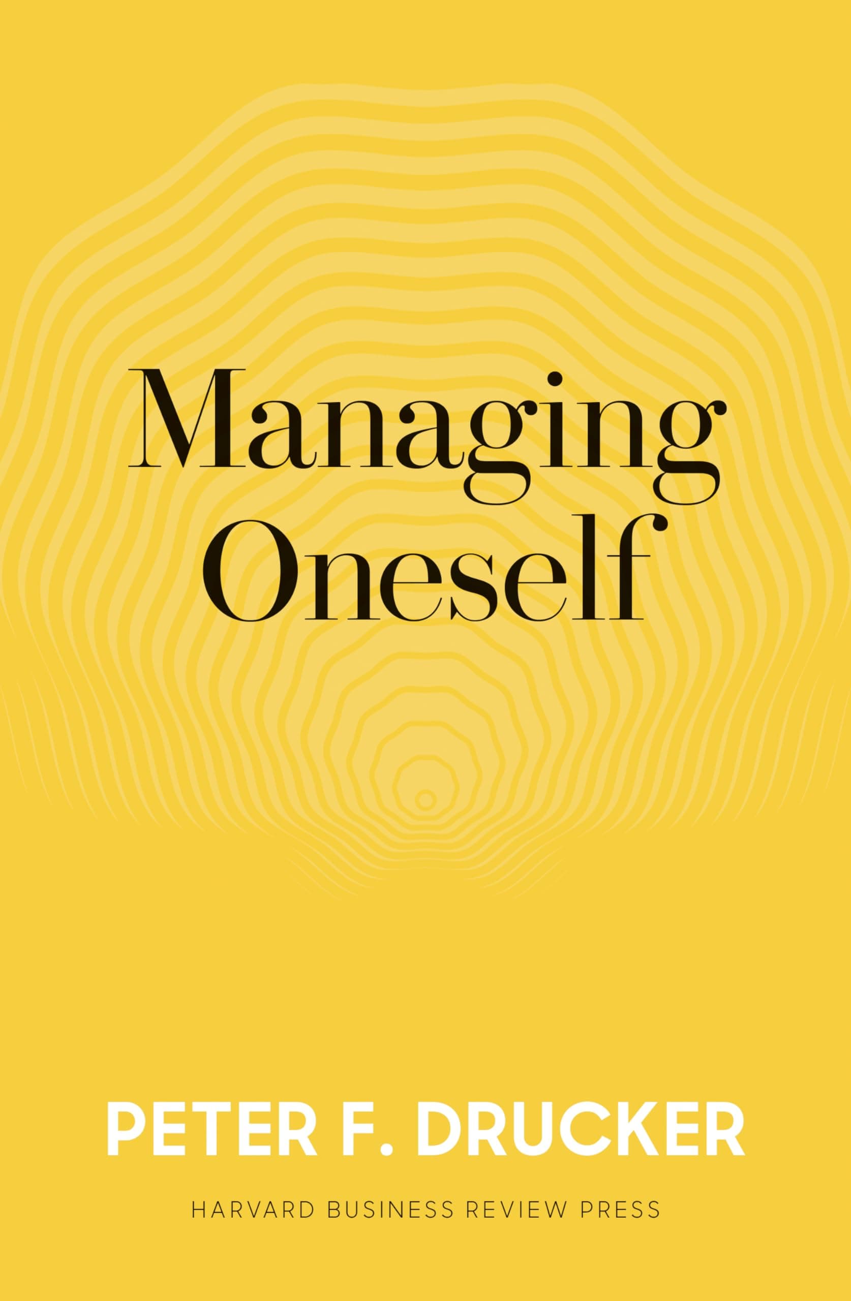 Managing Oneself – Peter Drucker könyvborító