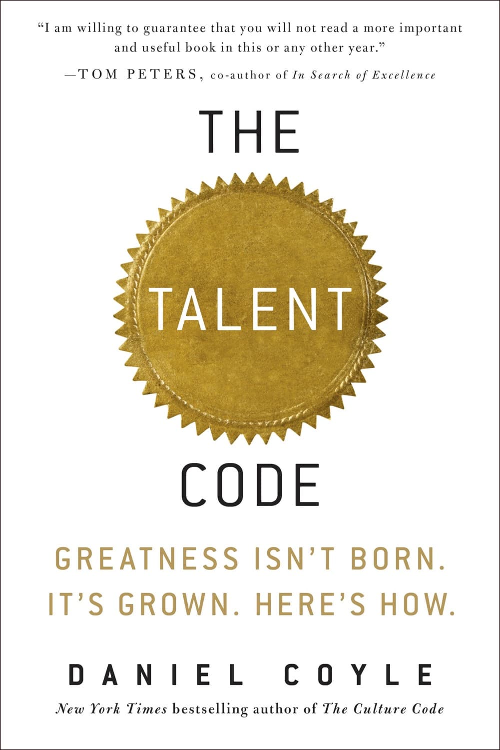 The Talent Code – Daniel Coyle könyvborító