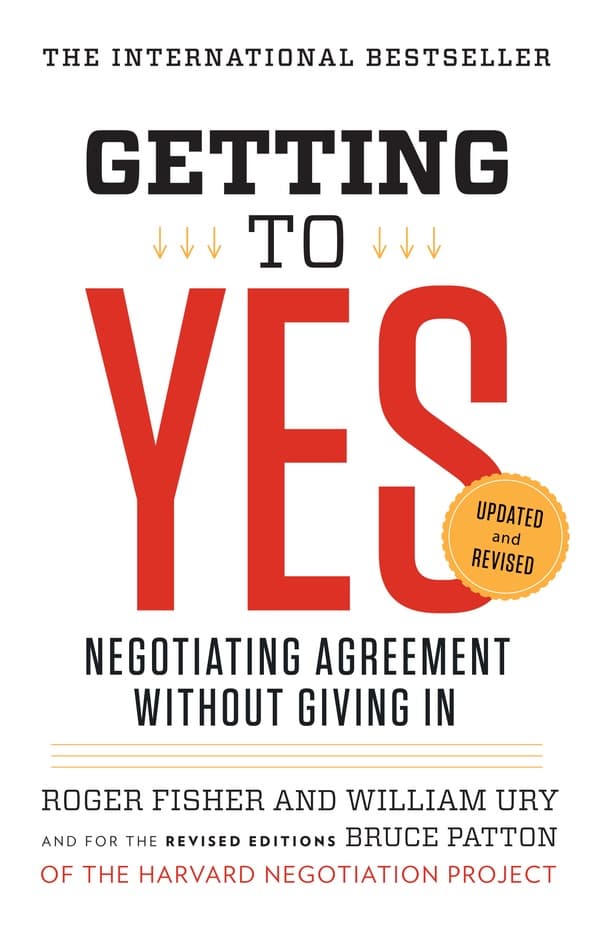 Getting to Yes – Roger Fisher könyvborító