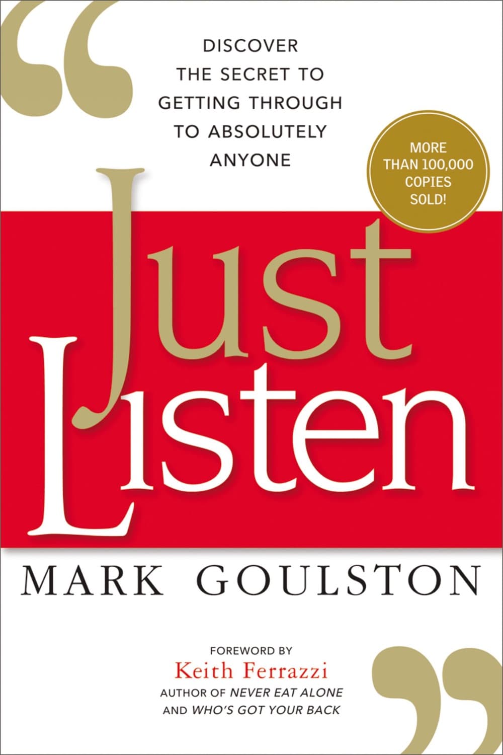 Just Listen – Mark Goulston  könyvborító