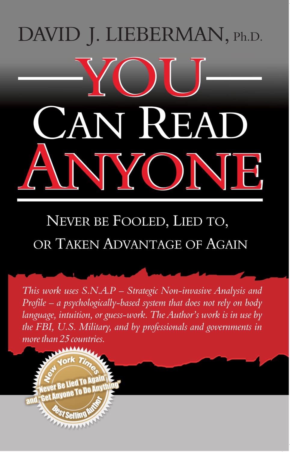 You Can Read Anyone – Dr. David J. Lieberman  könyvborító