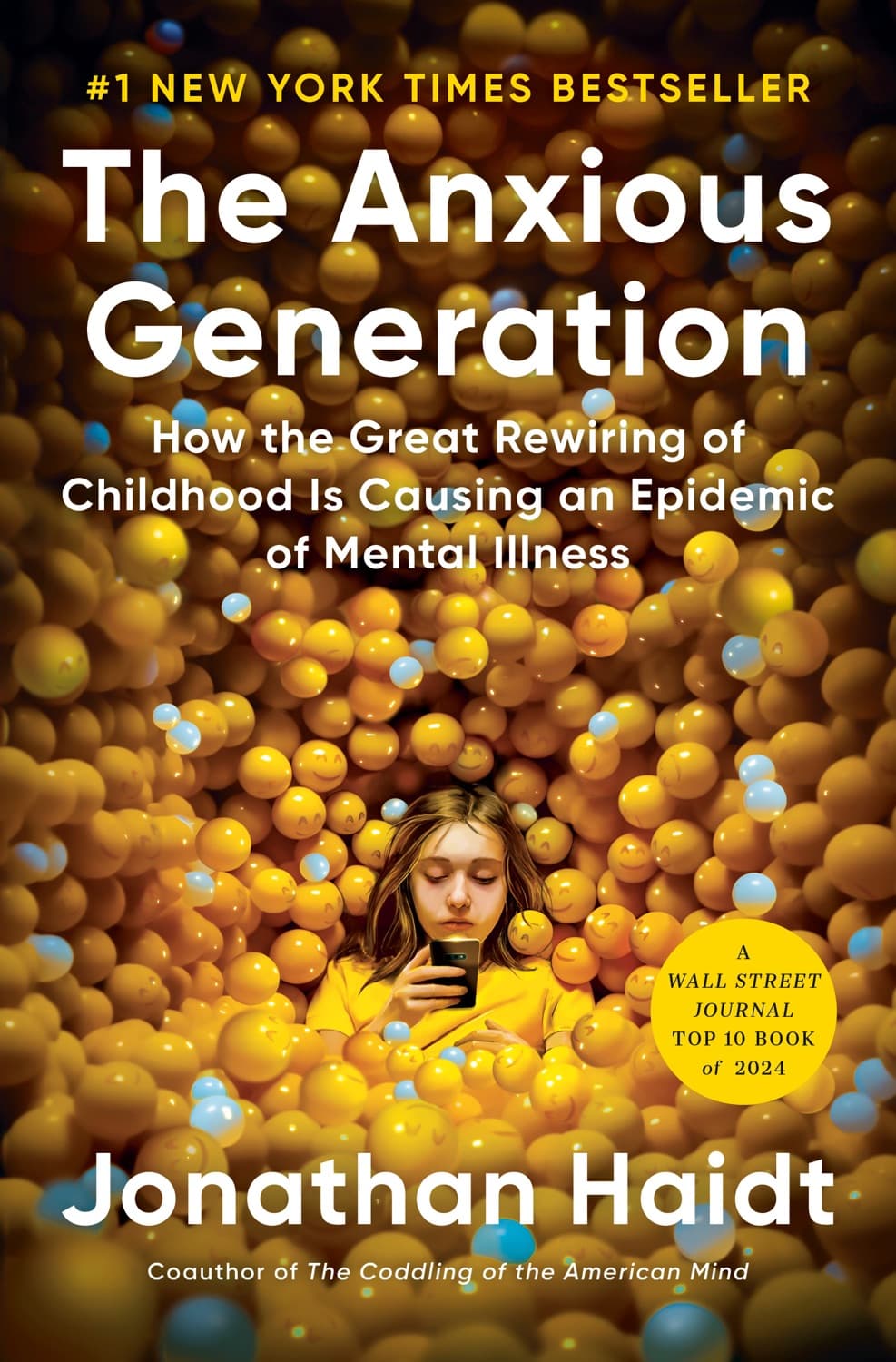 The Anxious Generation – Jonathan Haidt könyvborító