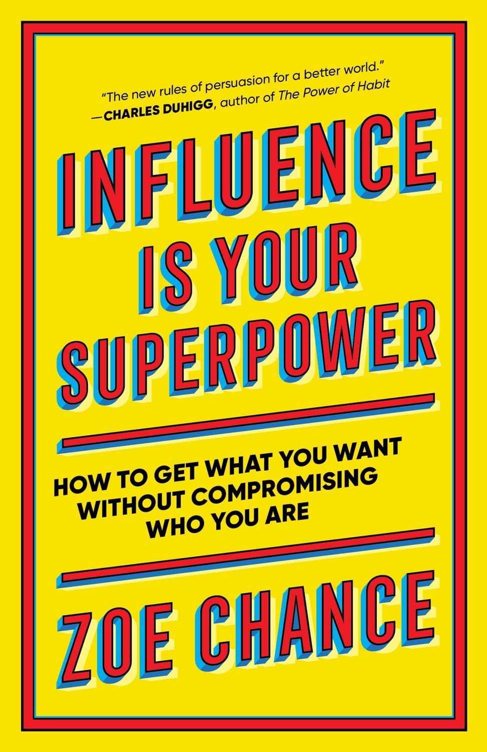 Influence Is Your Superpower – Zoe Chance könyvborító
