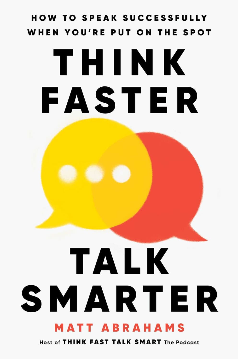 Think Faster, Talk Smarter – Matt Abrahams könyvborító