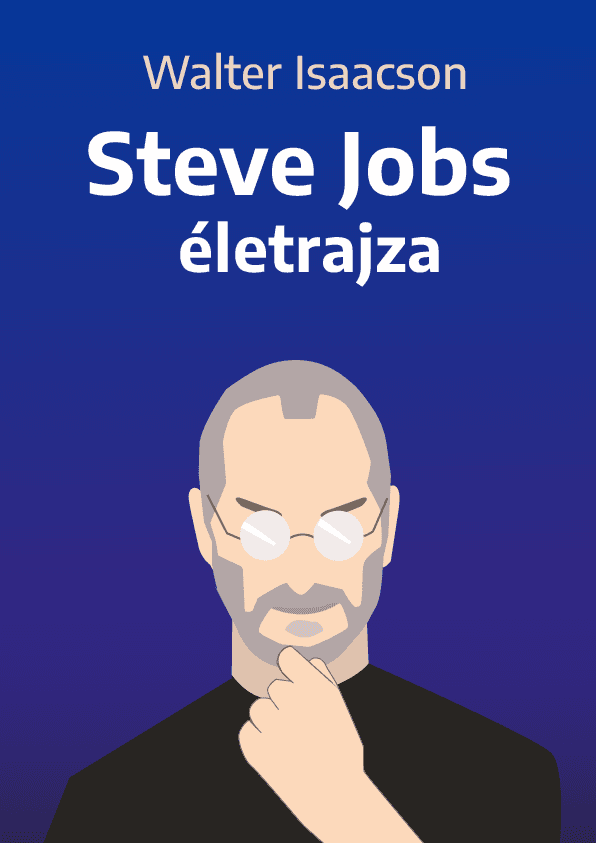 A Steve Jobs életrajz – Walter Isaacsson könyvborító